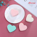 4Pcs Heart Candy Face Cosmetic Puff Cleansing Pad Sponge Wash Face Makeup Tool-