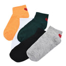 Women Followed by love Comfortable Cotton Sock Slippers Short Ankle So JR
