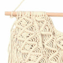 Macrame Wall Hanging Driftwood Woven Wall Art Boho Home Decor 45cm x 60cm G8Z4