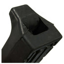 2x Black Front Foot Rest Peg Rubbers Footrest For Yamaha YBR 125 All Year