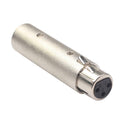 Metal 3Pin Female XLR Socket to 5Pin XLR Male DMX Audio Plug Adapter Connector