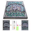 DIY Peafowl Special Shaped Diamond Painting 50 Pages A5 Notebook Sketchbook
