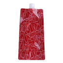 Portable 750mL Foldable Outdoor Camping Hiking PE Water Bag (Red) A