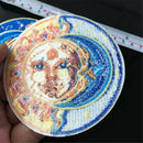 1PC Moon and Sun Patch for Clothing Iron on Embroidered Sew Applique Cute Patch