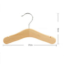 Natural Solid Wood Clothes Hangers Airer Kids Pant Suit Hanger Rack 27x16cm