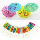 50xPaper Cocktail Parasols Umbrellas Party Wedding Supplies N1D2