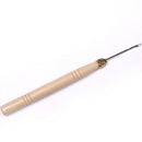 12pcs Short Wooden Latch Hook Pulling Needle Loop Needle for Hair Extensions