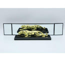 Car Rear View Mirror Convex 3 Sided Panoramic Vision Clip Auto Interior Decor