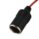 Car Charger Power Cigarette Lighter Female Socket Black w Cable