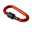 5X Outdoor D-Ring Aluminum Screw Locking Carabiner Hook Clip Climbing Keych MO