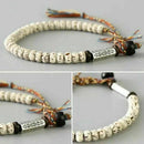 Unisex Tibetan Buddhist Braided Lucky Knot Bracelet Natural Beads Handmade Gifts