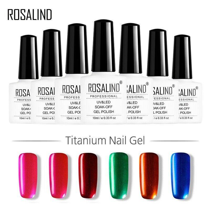 Rosalind Gel 1S 10Ml Titanium Gel Nail Polish For Nail Extension Metallic F Y5K6
