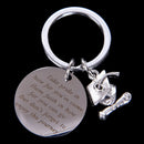 Graduation Keychain Take Pride in Keyring Stainless Steel Graduates Gifts 2 FT