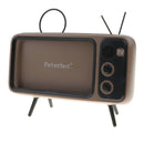 Universal Outdoor Portable Retro TV Style Wireless  Speaker Brown
