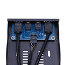 20Pin To 2 Port USB 3.0 HUB And HD Audio 3.5-in PC Floppy Front Panel Cable