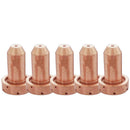 5pcs/set SL60/100 Copper Tellurium Plasma Cutting Cutter Tip Nozzles 9-8212