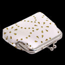 Women Kids Hollow Mini Coin Wallets PU Leather Clip Card Clutch Holder Case