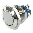16mm Flush Mounted Momentary SPST Stainless Round Push Button Switch L7P7