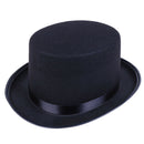 Black Top Hat Magician Costume Tuxedo Mat Hatter Wedding Christmas Party Fo Gw