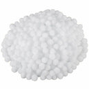 Pompoms for Craft Making and Hobby Supplies, 500 Pieces,1.5 cm(White)
