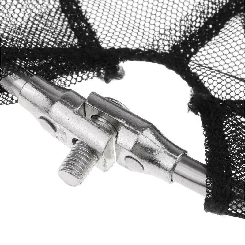 Stainless Steel Triangle Frame Large Dense Fishing Landing Net Head Black