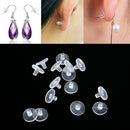 50x Heavy Duty Rubber Earring Backs Sleeves Holders Stoppers Soft Nut Silicone