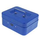 Small Cash Box Piggy Bank Money Box With Combination Lock For Security Blue