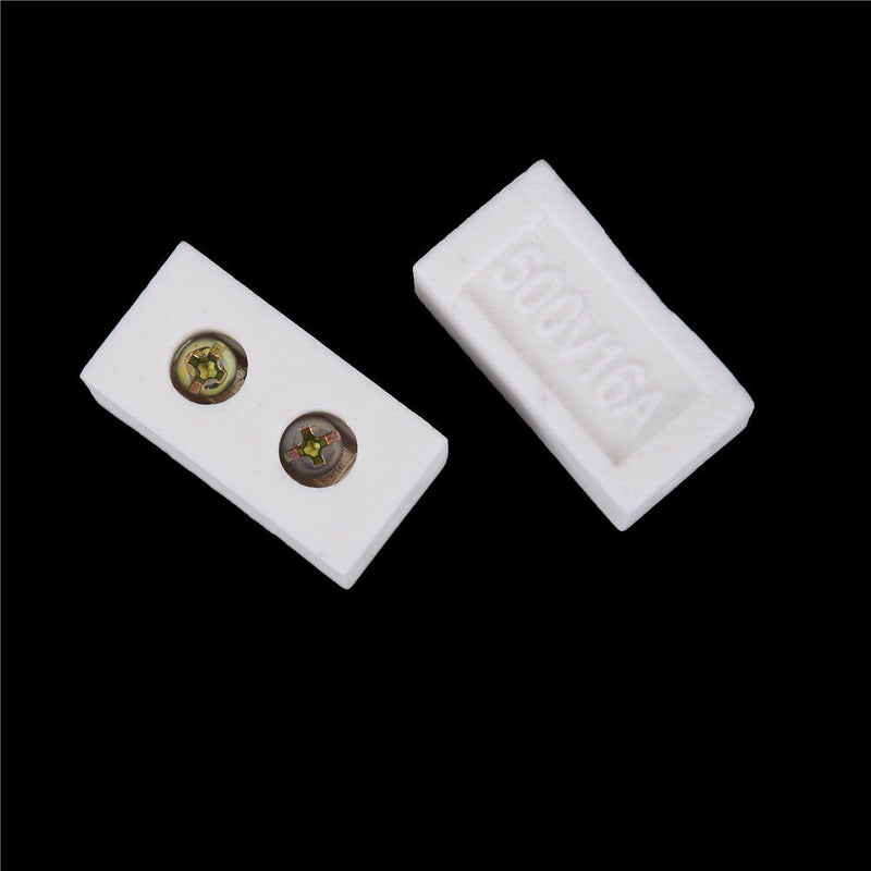 2Pcs High Temperature Ceramic Connector Block 30A 1 Way JR