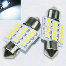 2X Super White 31mm 12 LED SMD Festoon Dome Car Bulb 3021 3022 DE3175 Light Lamp