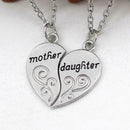 Mother Daughter Forever 2 Part Love Break Heart Pendent Friendship Necklace Y3L5