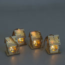 Christmas Led Light Wood House Decor Festival Home Hanging Ornament Holi 3C