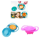 2xSpecial Feeding Toddler Gyro Bowl Dishes 360 Rotating Cup Avoid Food Spill
