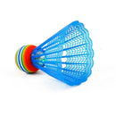 6Pcs Badminton Shuttlecock Rainbow Head Nylon Ball Badminton Luminous N0R9