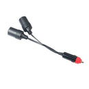 1 Male to 2 Female Car USB Power Charger Adapter Socket Splitter Connector