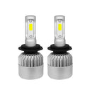 1 Pair H7 LED 72W 6500K 8000LM S4 Car Headlight Hi/Lo Beam Bulbs Waterproof