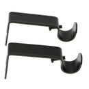 4Pcs Adjustable Curtain Pole Bracket Wall Window Rod Holder Home Adornaments