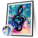 Painting By Numbers Kit DIY Music Note Hand Painted Canvas Oil Art Picture