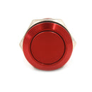 1PC 19mm waterproof red momentary metal push button switch flat top switch Bj