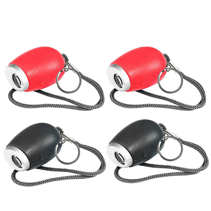 4 Pieces Lanyard Portable Mini Projection Clock LED Wall Ceiling Red & Gray
