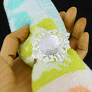 12PCS Diamond Napkin Ring Serviette Holder Wedding Dinner Banquet Decor I3D O4B5