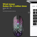 USB Wired Professional Gaming Mouse LED Backlit 2400 DPI Mice for LOL CS A