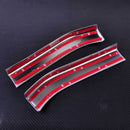 2x Chrome Armrest Box Rear Air Vent Frame Trim Cover fit for BMW X5 F15 2014-16
