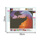 Full Drill Animal Moon DIY 5D Diamond Painting Embroidery Kit Room Decor