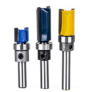 3pcs Shank Bearing Flush Trim Pattern Router Bit Woodworking Milling Cutt SQV