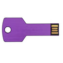 32GB USB2.0 Metal Key Flash Memory Stick Pen Drive Thumb Disk Purple
