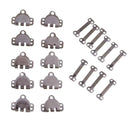 20 Sets/pack Metal Iron Trouser Hooks & Bar Fasteners for Sewing Accessories