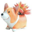 Cartoon Corgi Dog Decoration Craft Succulent Flower Pots Office Animal Shaped
