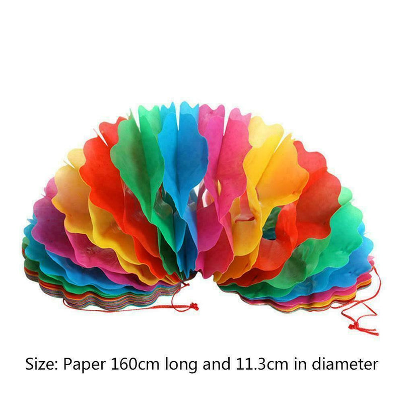 Paper Pull Flower Garland Props Toys For Kids Baby Fun Game P7O2