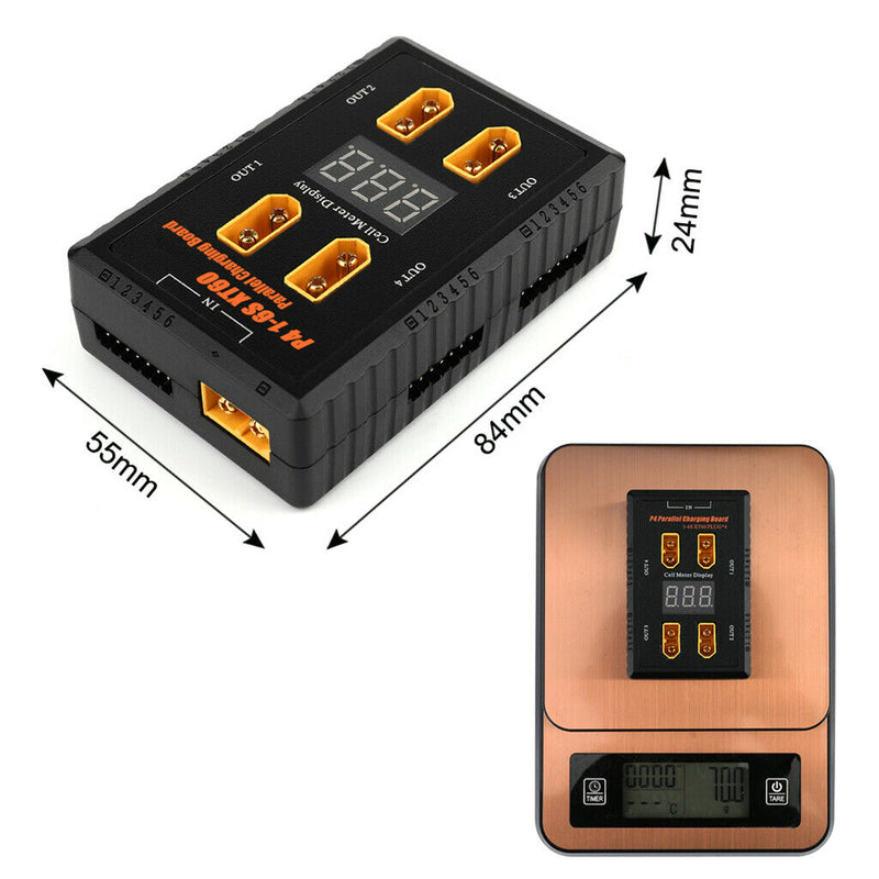 1-6S XT60 Battery Charger Parallel Charging Board Charging Balance Board 40A