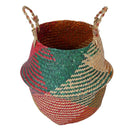 Straw Storage Basket Flower Basket Planter Laundry Toys Organizer Bucket